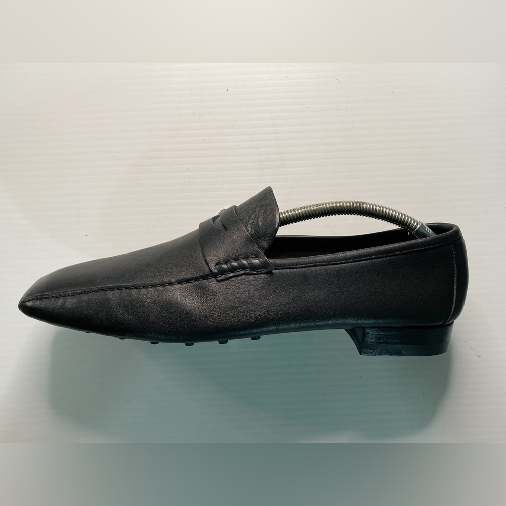 Yves Saint Laurent Black Leather Loafers - Picture 8 of 11